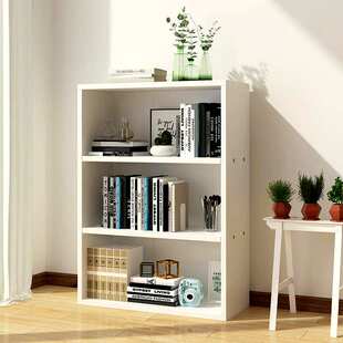 实木落地书柜飘窗置物柜生态板儿童收纳储物阳台简易桌面书架客厅