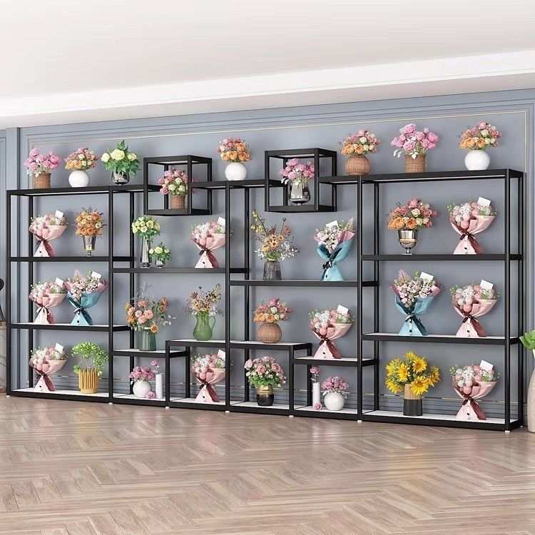 花店花架展架绿植架多肉货架盆花架子花束架展示架花桶货架鲜花架