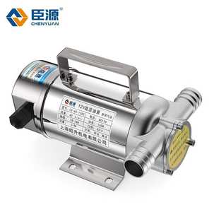 j8220V24V不锈钢柴油油泵电动手动抽油泵自吸泵12V吸油机加g3