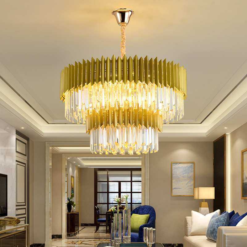 后现代轻奢水晶吊灯客厅简约风格家居大气高档餐厅北欧套餐灯具
