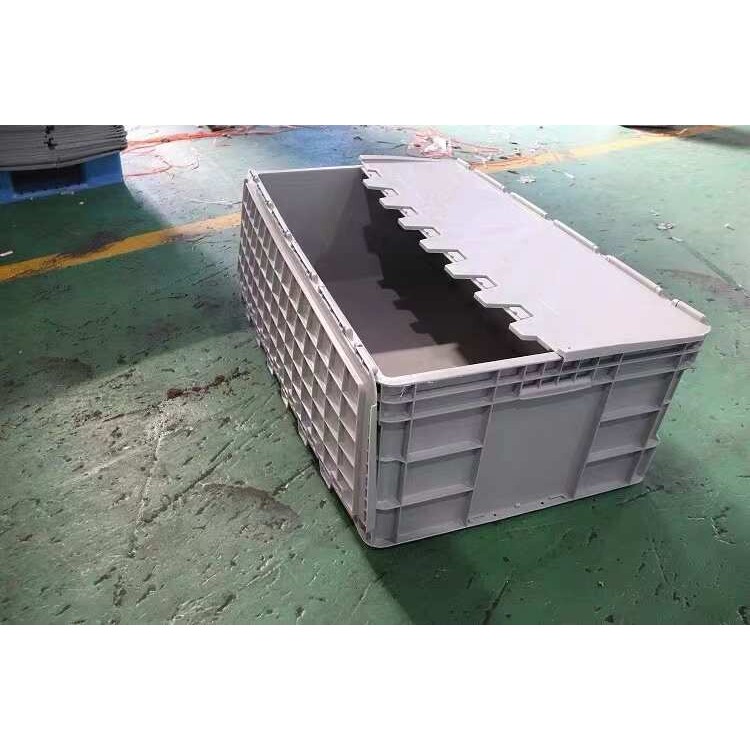 超大灰色物流箱塑料周转箱长条养鱼养龟缸收纳长盒大号箱子大筐框