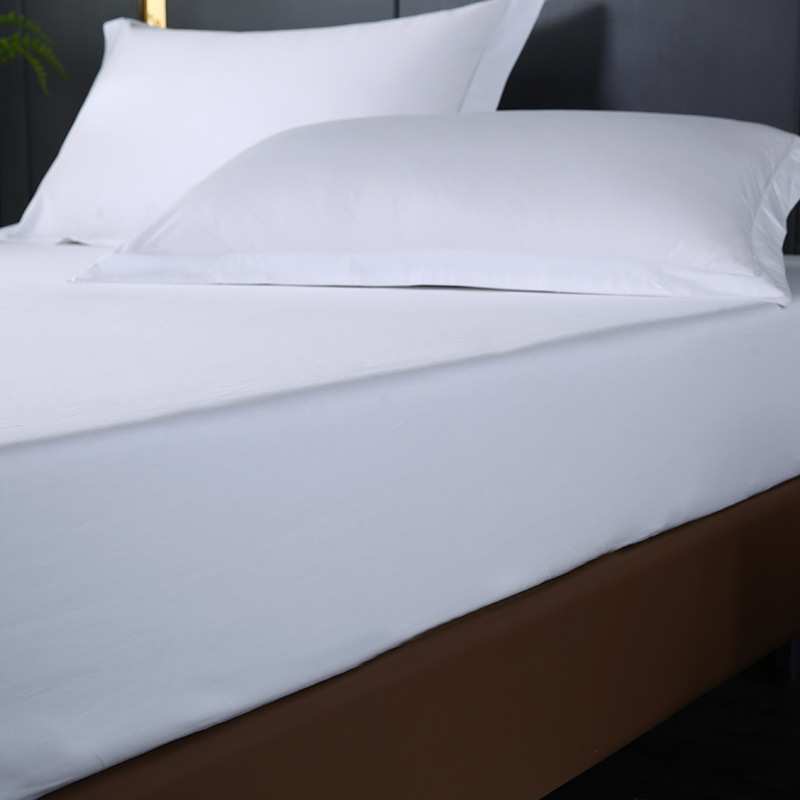酒店布草纯白床笠酒店床笠宾馆床笠民宿床笠全白床笠床上用品