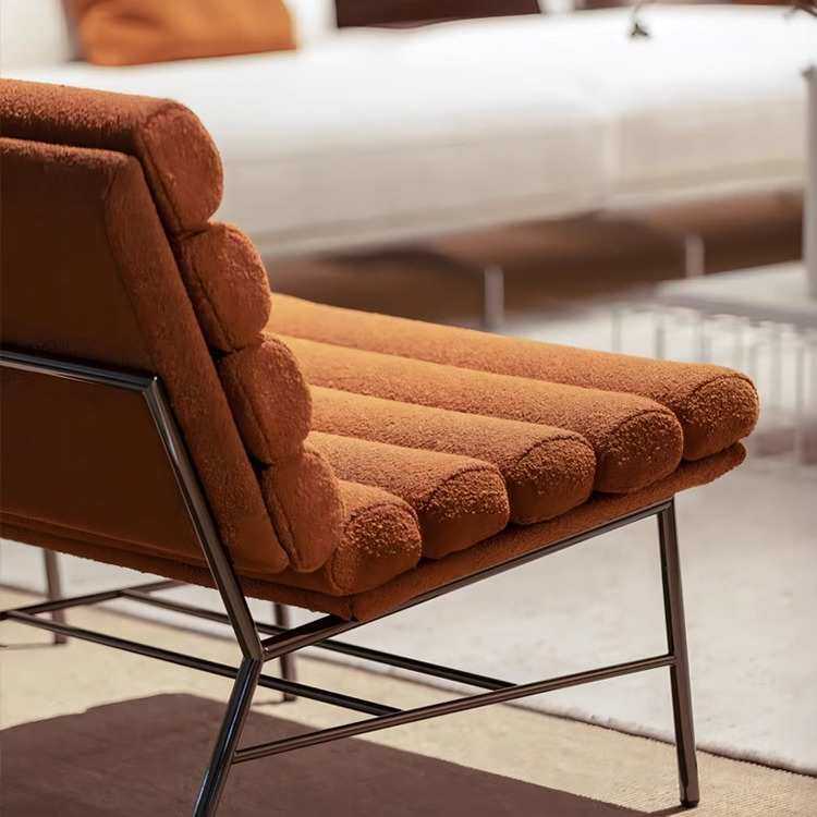 北欧设计师沙发椅家用靠背椅简约客厅阳台休闲民宿中古单人懒人椅