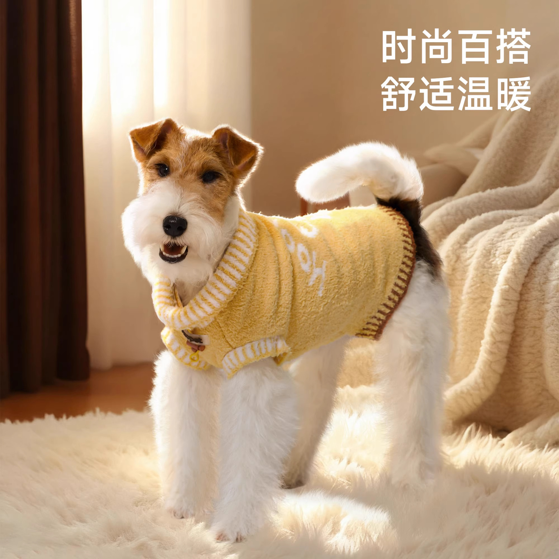 Hoopet狗狗衣服冬装小狗比熊泰迪柯基小型犬宠物2025新款保暖棉服