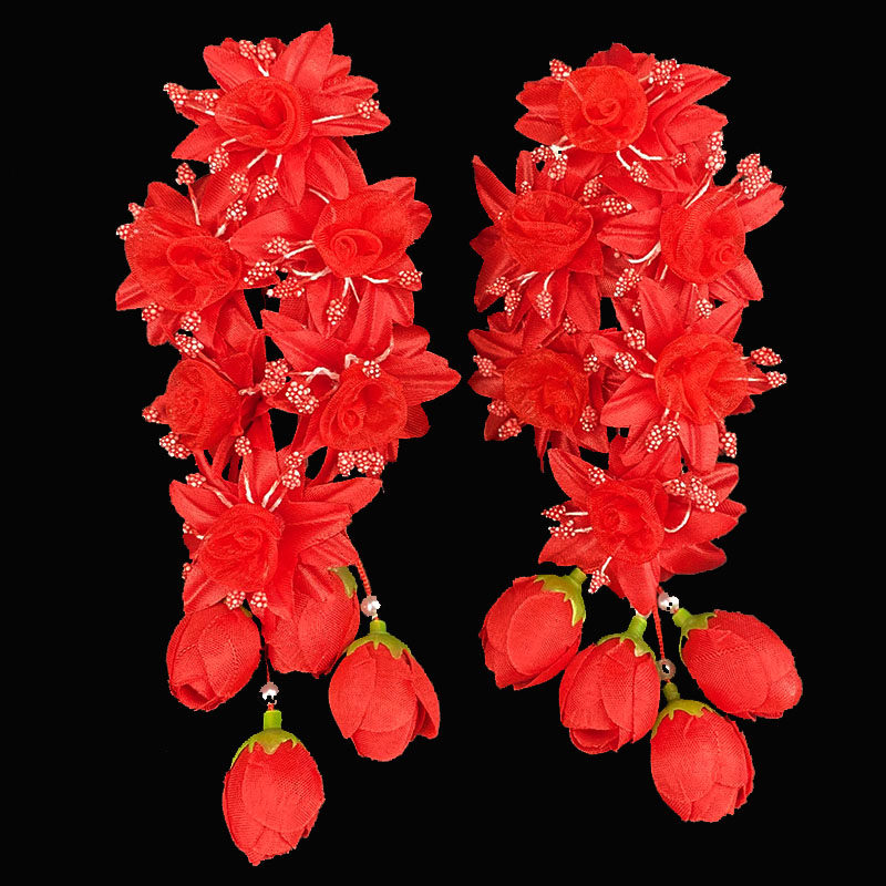 戏曲头饰戏剧鬓花绢花耳边花绢花京剧青衣花旦小姐包头用品新头花
