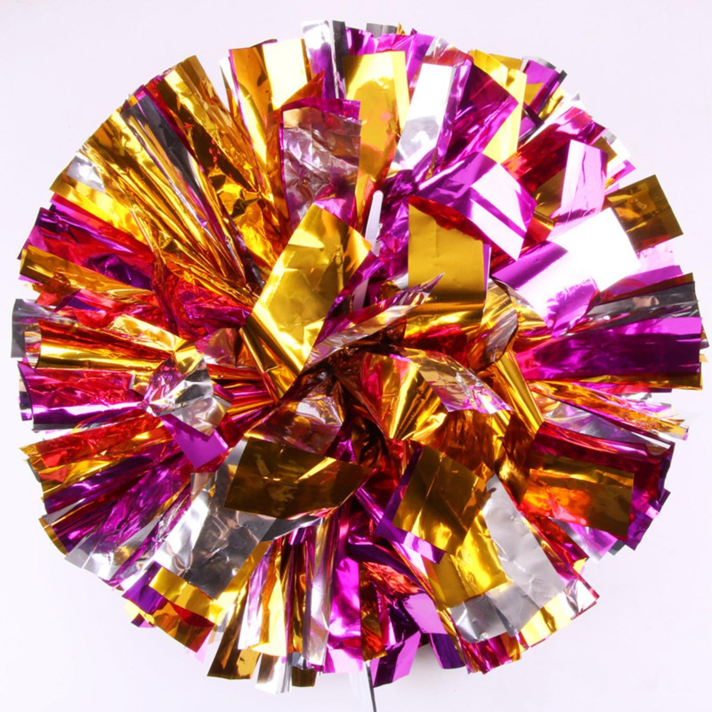 啦啦操花球广场舞道具手摇花彩球啦啦队手花助威道具啦啦彩球