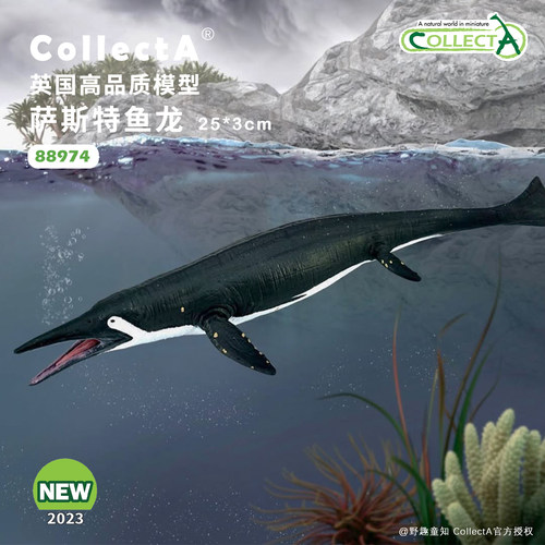 【88974萨斯特鱼龙】CollectA动物模型儿童认知仿真玩具早教