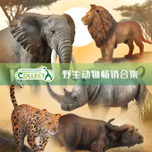COLLECTA野生动物 包邮 我你他狮子大象长颈鹿斑马老虎 顺丰