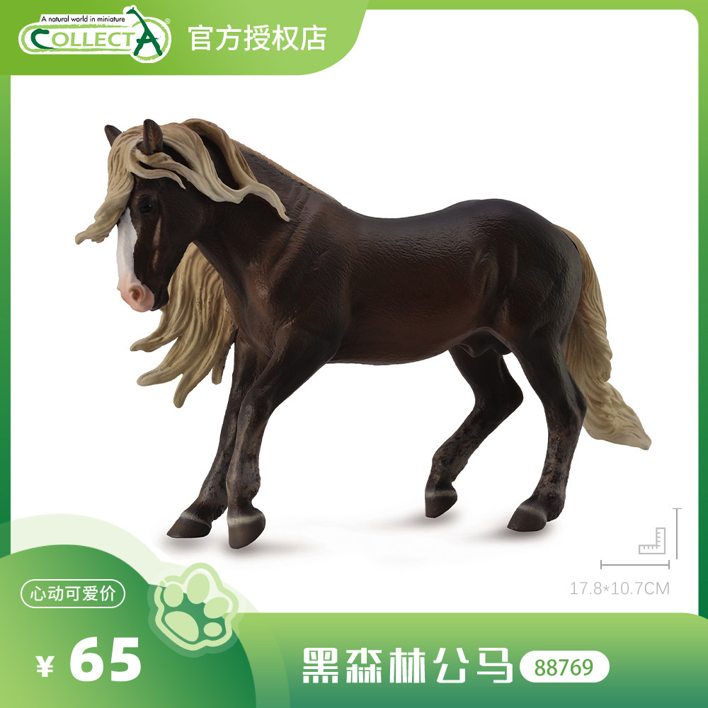 【88769黑森林公马】CollectA官方授权正版动物模型早教玩具 - 实物图