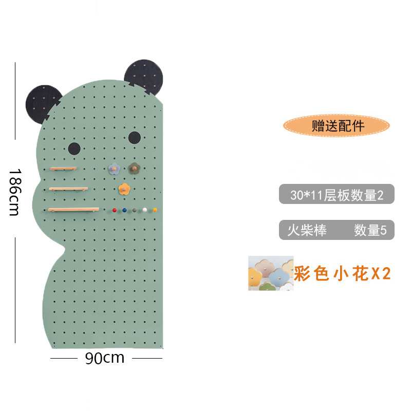 实木木质洞洞板置物架玄关木质墙壁挂墙书架隔板收纳架挂板墙面架
