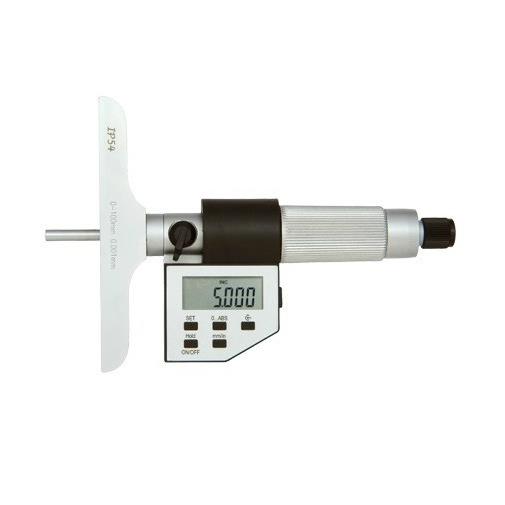 现货供应青量 五键数显深度千分尺 价格优势 槽深 端面差测量