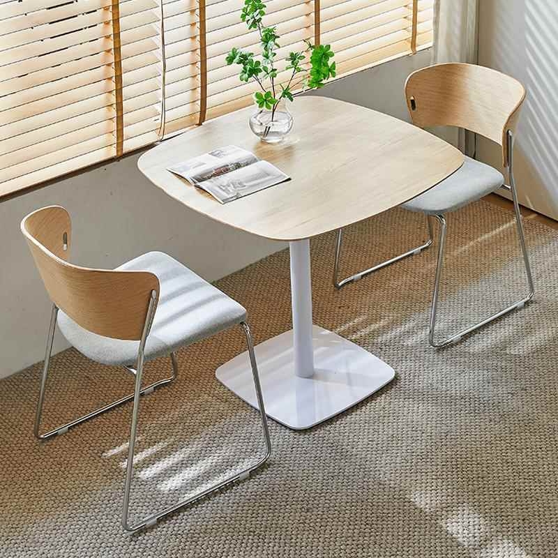 实木小方桌休闲商用休息区接待洽谈桌椅组合书吧奶茶店咖啡厅桌椅