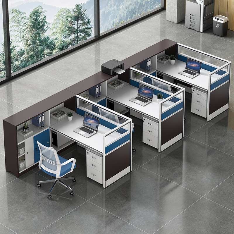 Office desk and chair combination staff computer desk