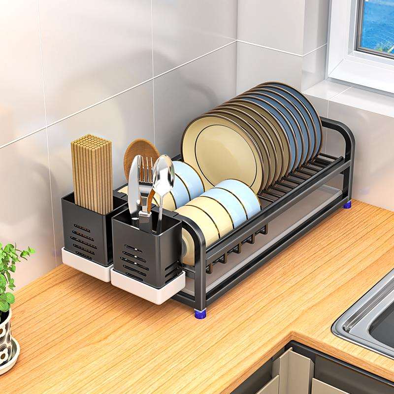 304不锈钢沥水碗架柜内盘子收纳架厨房放碗碟筷沥水架碗碟收纳架