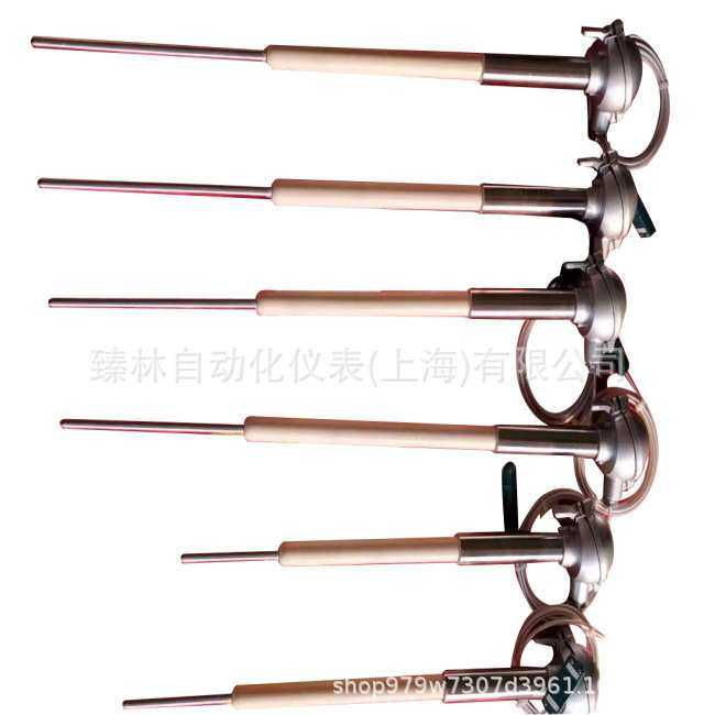 单点式铂金套管热电偶 液晶玻璃测温用