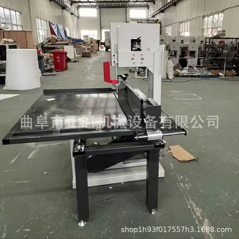 家用小型带锯机 木工机械MJ345型号大平台可调节尺寸塑料卷开料机