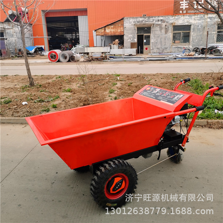 小型山路手推车 水泥拉土翻斗车 汽油动力手推车