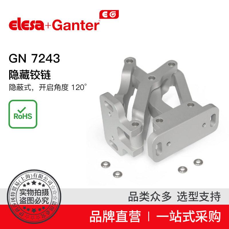 Elesa Ganter伊莉莎冈特 GN 7243隐藏铰链隐蔽式开启角度 120°
