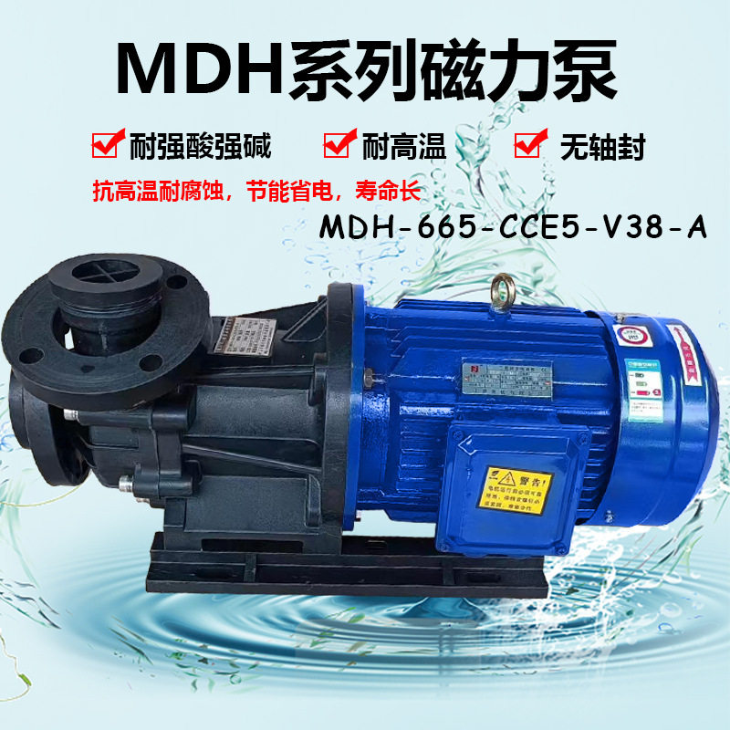 胜川宝MDH-665塑料磁力泵药水输送泵PP化工泵4KW磁力驱动循环泵
