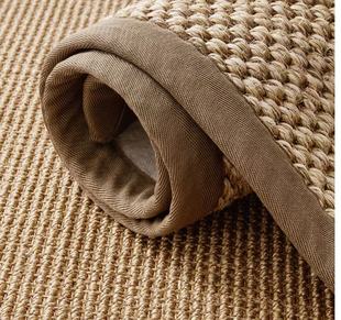 粗旷厚实8MM厚编织剑麻地毯  简约酒店客厅茶几汗蒸房 满铺地毯