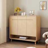 实木鞋 柜家用门口全实木北欧2024爆款 玄关柜门外进门口入户储物柜