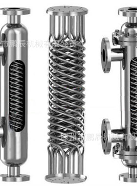 螺旋螺纹管换热器 管式换热器 Y型 K型 X型螺旋缠绕式换热器