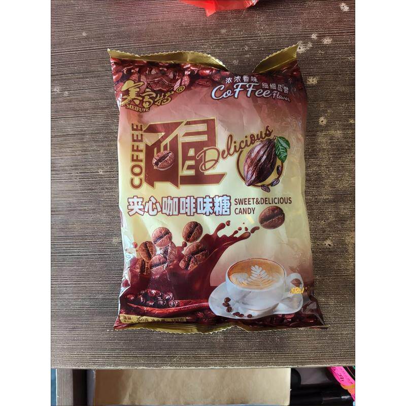 爆浆夹心咖啡糖香浓咖啡口味可嚼奶糖网红零食