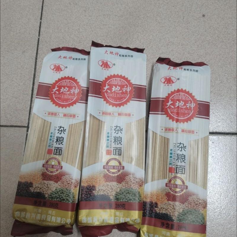 河南杂面条黄豆面豆杂面条无盐老式杂面安徽阜阳特产芝麻叶挂面