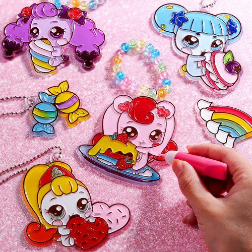 奇妙萌可免烤胶画手工diy