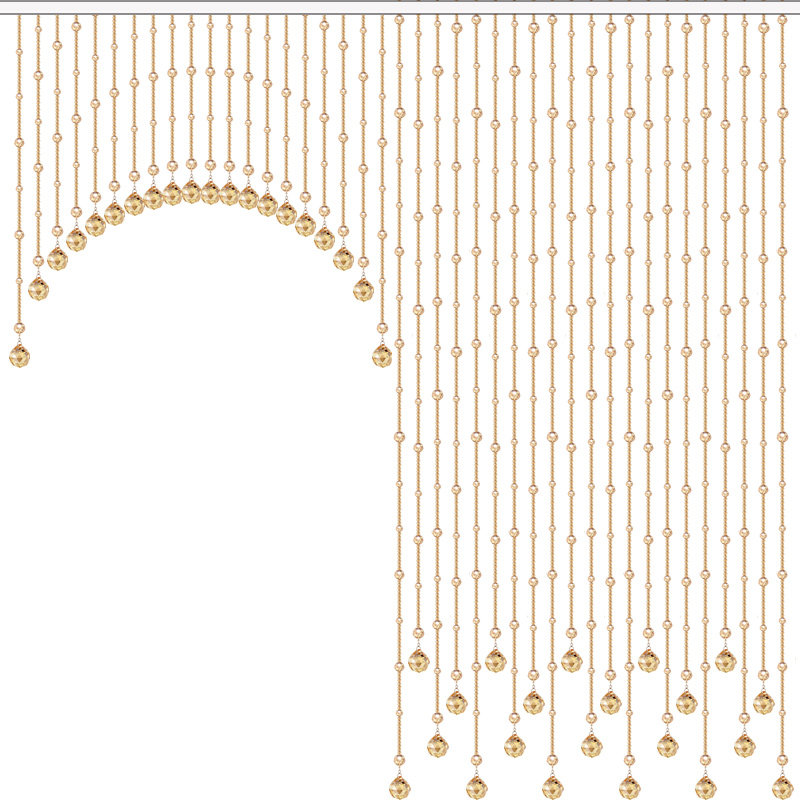 防缠绕 珠帘客厅 隔断帘玄关窗帘门帘水晶帘O子欧式餐厅装饰过道