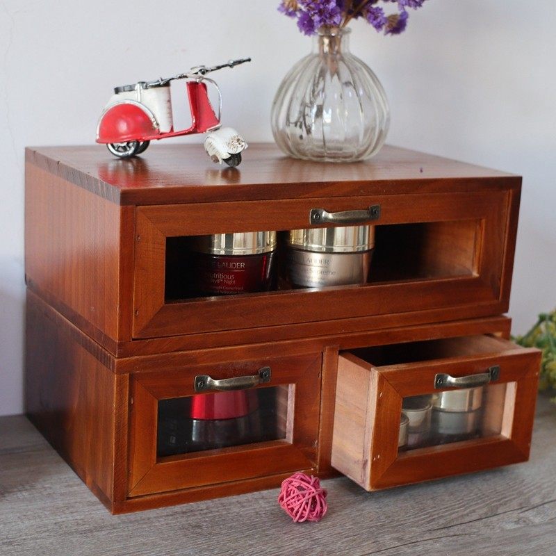 桌上杂物储物箱抽屉式整理收纳盒古复首饰盒办公T电脑显示屏增高,收纳整理,收纳柜,淘宝优惠券,粉丝福利购,淘宝优惠卷