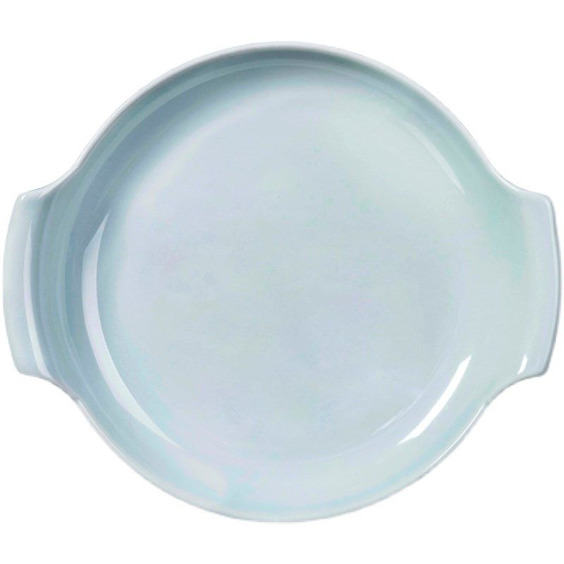 中式陶瓷双耳圆形烤盘创意v早餐盘子烘焙芝士焗饭盘微波炉烤箱可,餐饮具,盘,淘宝优惠券,粉丝福利购,淘宝优惠卷