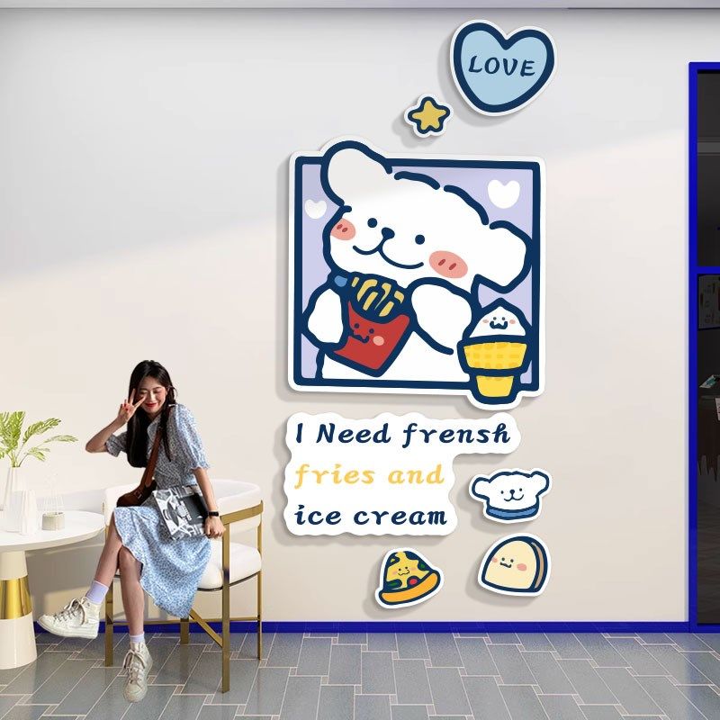 男孩女孩卧室创意k卡通儿童房间入户门贴背景墙面装饰美化可爱布,家居饰品,文化墙贴,淘宝优惠券,粉丝福利购,淘宝优惠卷