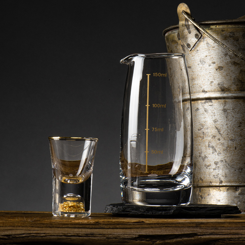 白酒杯套装家用分酒器小酒杯y高档礼盒中式酒具醒酒器量酒器带刻