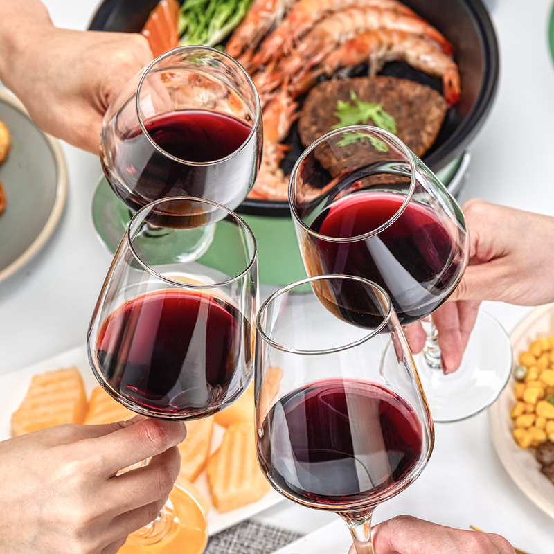 红酒杯套装家用醒酒器水晶玻璃葡萄酒创意个性高档奢W华高脚杯酒