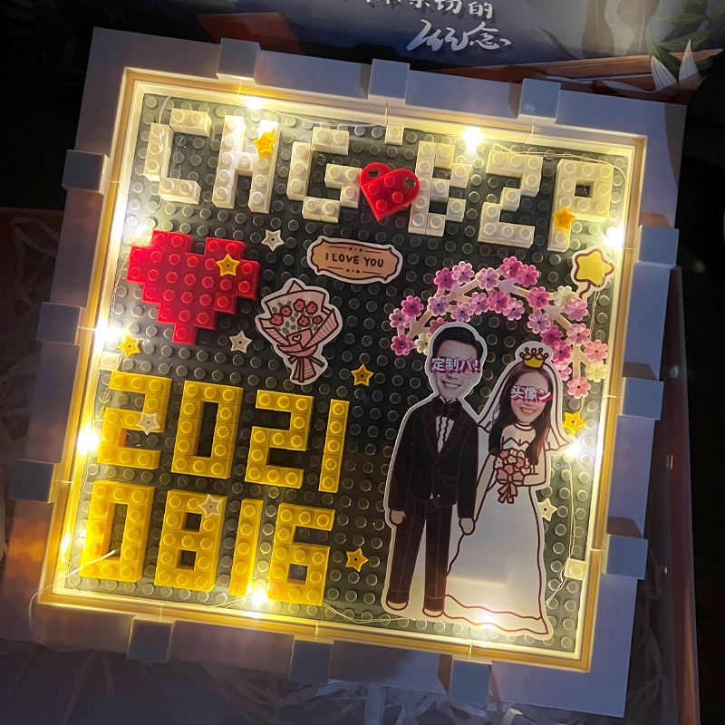 惊喜求婚送c新人新娘闺蜜老公新婚礼物结婚订婚十周年纪念日领证