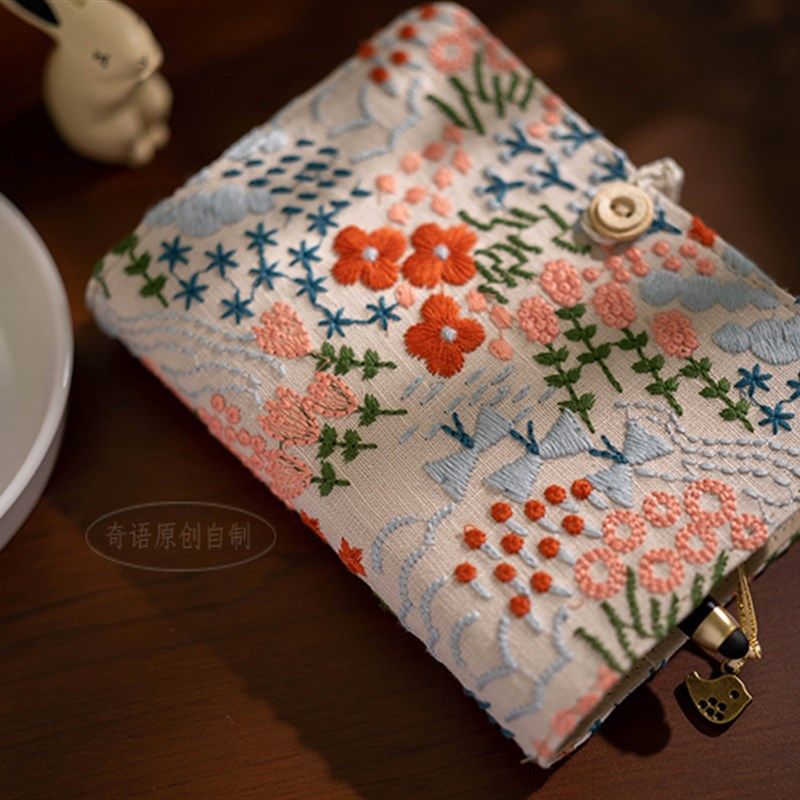 小清新布艺面棉麻刺绣A5A6活页线E装手账本子文艺手工随身记事本,文具电教/文化用品/商务用品,笔记本/记事本,淘宝优惠券,粉丝福利购,淘宝优惠卷