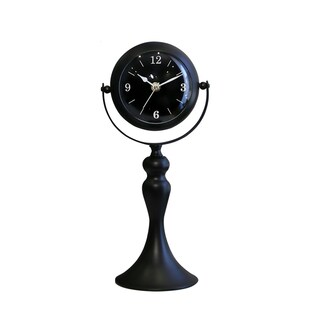 轻奢铁艺静音钟表摆件客厅玄关装C饰钟台钟静音时钟座钟酒吧桌表