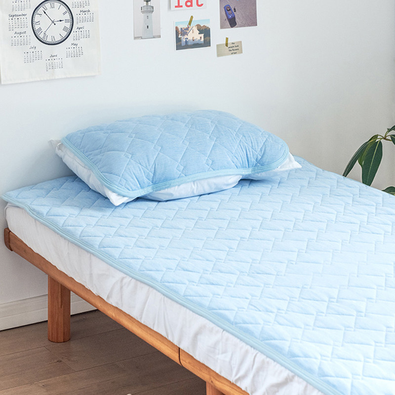 日式冷感a冰丝床垫夏季薄款冰凉可水洗垫被学生宿舍单人家用床褥