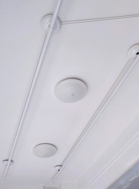 白色简约升降晾衣架圆杆手摇凉衣架双杆式晾N被衣杆晒衣架简单安