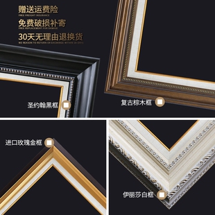 欧式 饰画竖版 r挂画油画玄幻客厅风景画走廊过道壁画复 玄关装 美式