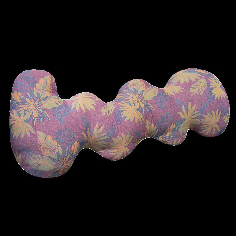 三层纱布波浪抱枕睡觉长条枕侧睡床上夹腿学生宿舍U沙发靠枕可拆