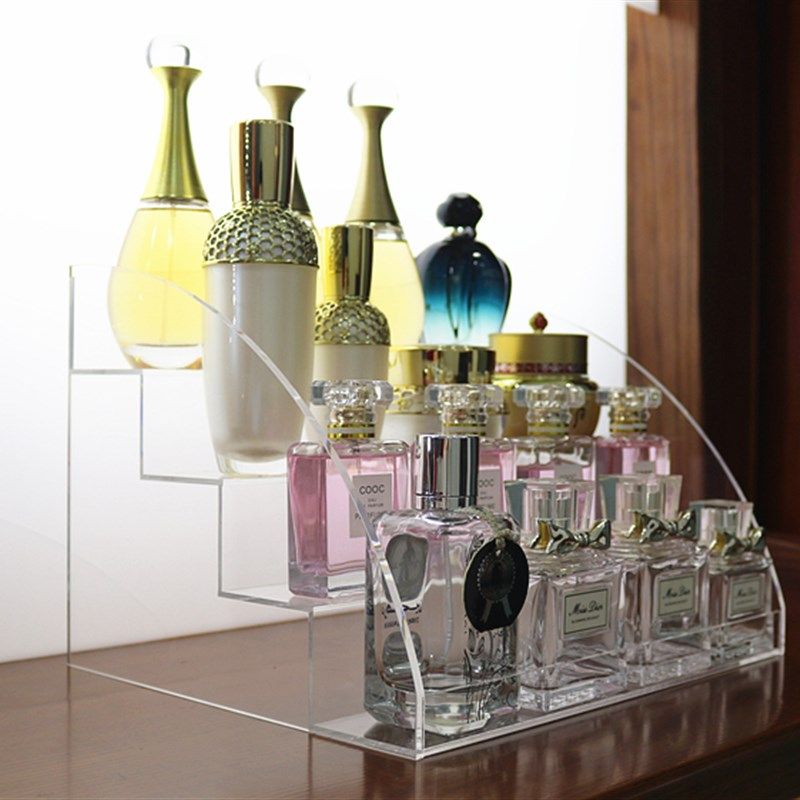 大型阶梯香水展示架桌面亚克力化妆品收纳盒梳Q妆台护肤品置物架,收纳整理,桌面收纳盒,淘宝优惠券,粉丝福利购,淘宝优惠卷