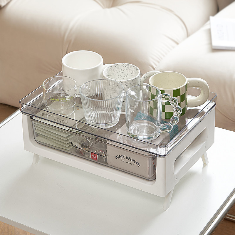 茶包收纳盒抽屉式茶c叶咖啡办公室茶水间家用茶几杯子桌面置物架,收纳整理,桌面收纳盒,淘宝优惠券,粉丝福利购,淘宝优惠卷