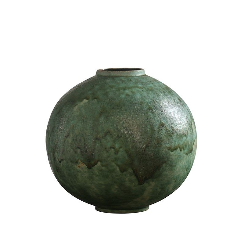 侘寂风陶瓷花瓶青釉桌面玄关电视D柜茶空间日式复古花器摆件装饰,家居饰品,花瓶,淘宝优惠券,粉丝福利购,淘宝优惠卷