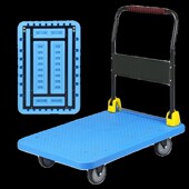 平板车推货车四轮拖车静音折叠手推车家用K小拉车搬运车小推车拉