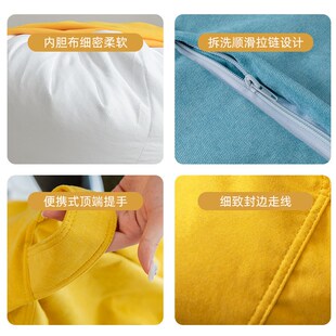 懒人沙发豆袋榻榻米可p躺可坐懒骨头卧室阳台单人蒲团海绵坐垫屁