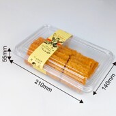 手工酥脆小麻花包装 甜J品点心江米条蛋糕打包盒 盒塑料全透明中式