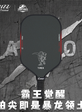 Luzz路兹侏罗纪世界匹克球拍板加农炮CANNON专业碳纤维热压高弹