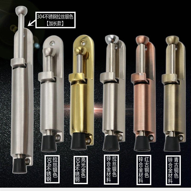 304不锈钢脚踏门吸门定位器门制动器自动门止摆器脚踩门阻门碰门